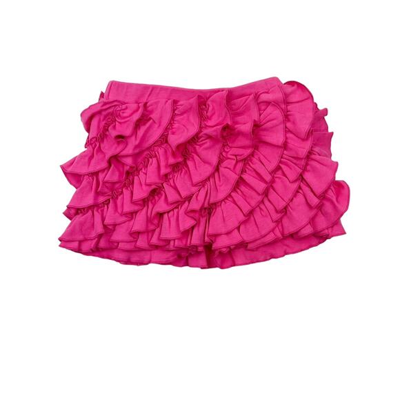 Lemon Loves Lime Pink Ruffle Shorts - Picture 1 of 5